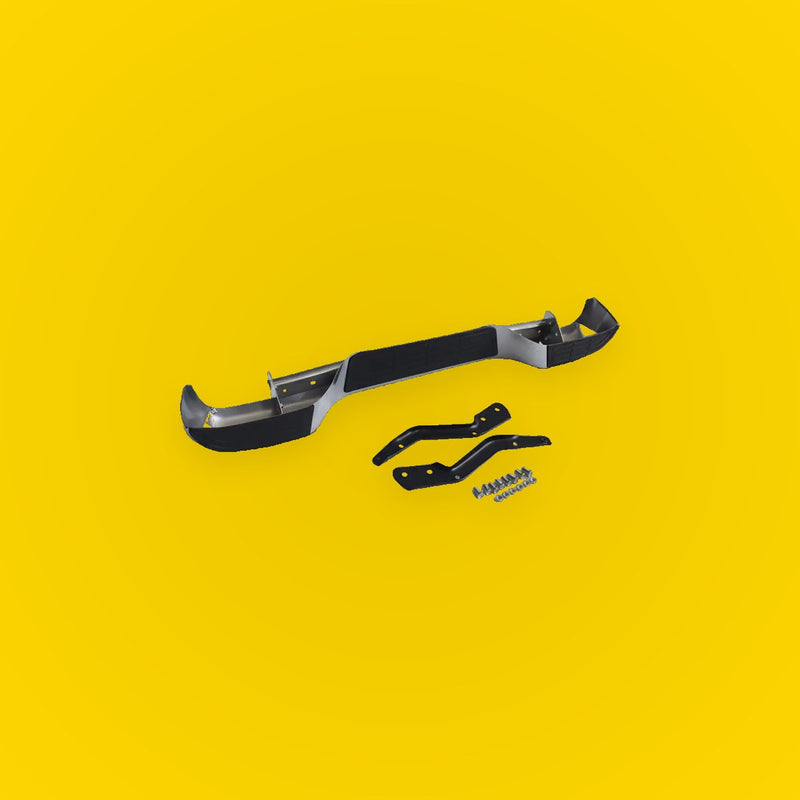 Chrome Rear Step Bumper Bar With Brackets Suitable For Toyota Hilux