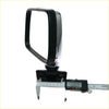 Black chrome finished side door mirror lh with sleek rectangular housing for isuzu bedford kb series trucks