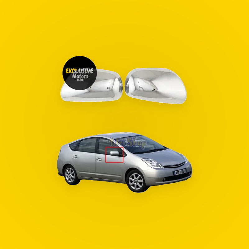Chrome Side Mirror Cover Trim for Toyota Prius (2003-2009)