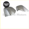 Pair of sleek chrome finished side mirror covers for mitsubishi l200 triton shown from the back side