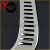 Chrome side wind cover for toyota land cruiser prado fj80 with chrome plated metal air intake grille and curved rectangular slats