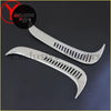 Chrome side wind cover for toyota land cruiser prado fj80 with sleek curved chrome side vent trim and vertical slots