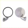 Chrome steel fender mirrors for nissan datsun sunny 1966-1982 with chrome-finished vintage-style circular and spherical side mirrors