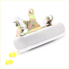 Back side of chrome tailgate handle for Mazda Bravo B2000 B2200 2000 with sleek elongated grip and mechanical latch assembly