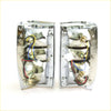 Back side of chrome finished vintage style tail light assemblies with wiring for mitsubishi l200 1987 to 1996