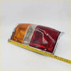 Chrome tail lights for mitsubishi ram 50 strada 1987-1996 with amber clear and red lenses and chrome finish
