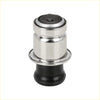 Silver and black metallic cigarette lighter socket plug for Toyota Sienna and Sequoia 2001-2023 shown from back side
