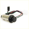 Black and chrome cigarette lighter switch with usb port and multi-colored wiring for Toyota Hilux MK6 SR5 Champ back side