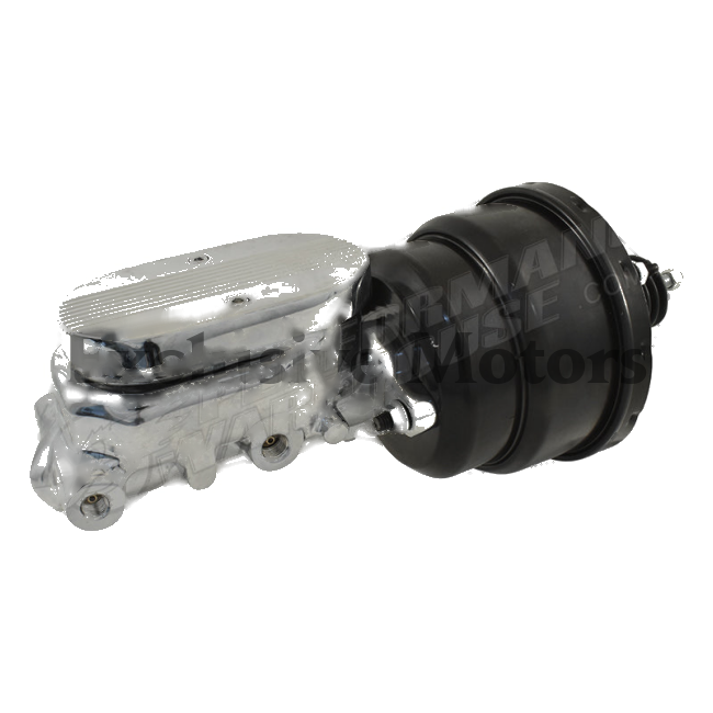 Universal 1" Bore Finned Master Cylinder & 7" Dual Brake Booster (All Years)