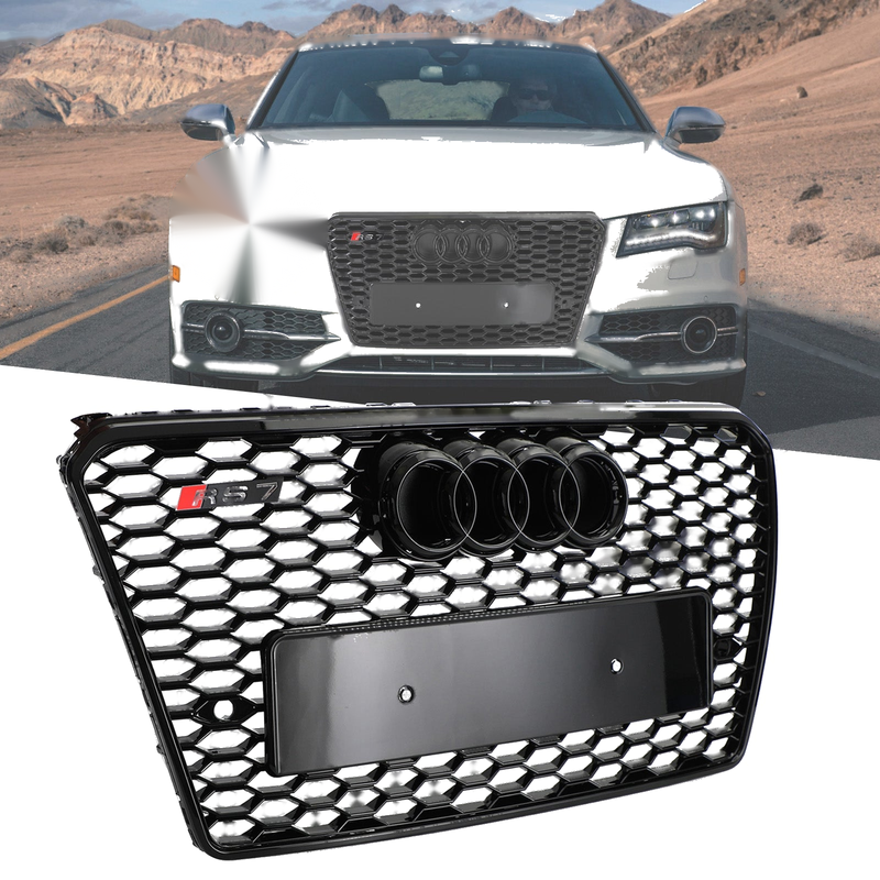 Audi A7 / S7 / RS7 (2012-2015) Black Honeycomb Mesh Grille