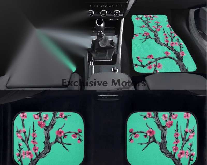 Custom Cherry Blossom Floor Mats