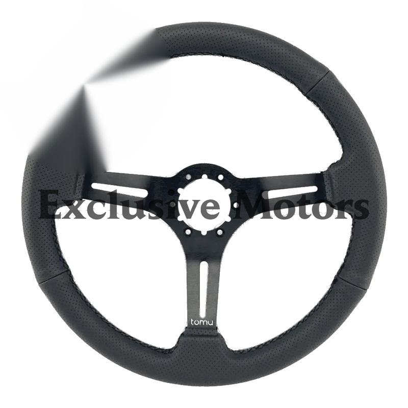 Black Perforated Leather Steering Wheel