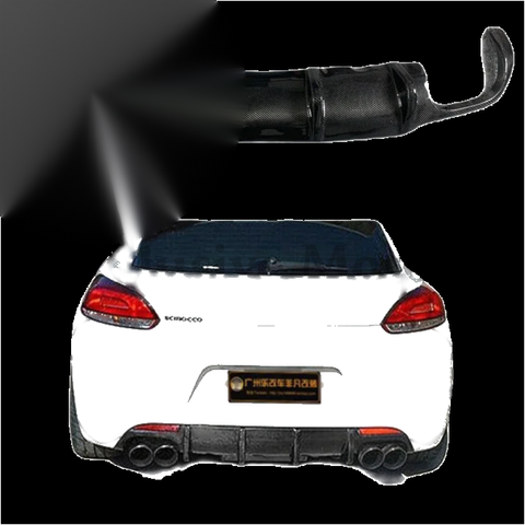 Volkswagen Scirocco Carbon Fiber Rear Diffuser Wing Spoiler