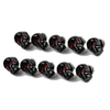 10x Universal Motorcycle Black Skull License Number Plate Frame Screw Bolt Generic