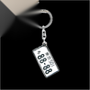 JDM Car Numbers Metal Key Chain Ring - Japan License Plate Keychain