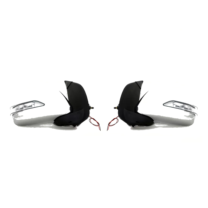 Nissan D40 Navara Pathfinder 2005-2014 Chrome Manual Door Mirrors LED