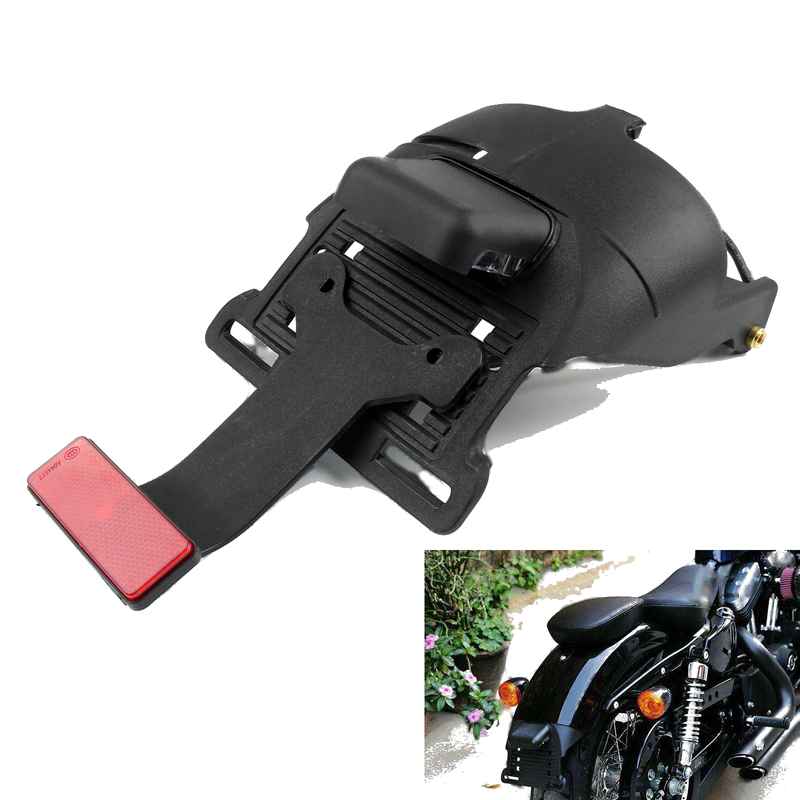 Sportster XL 883 1200 48 2004-2014 Generic Fender Mount License Plate Brake Light