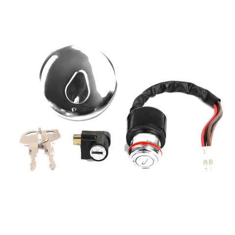 Suzuki GN125 GN 125 1982-2001 Generic Ignition Switch Fuel Gas Cap Lock Set Fit