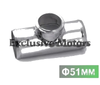Tail 50Mm Bov Aluminium Blow Off Valve Adapter T Pipe Fitting 51Mm 2"