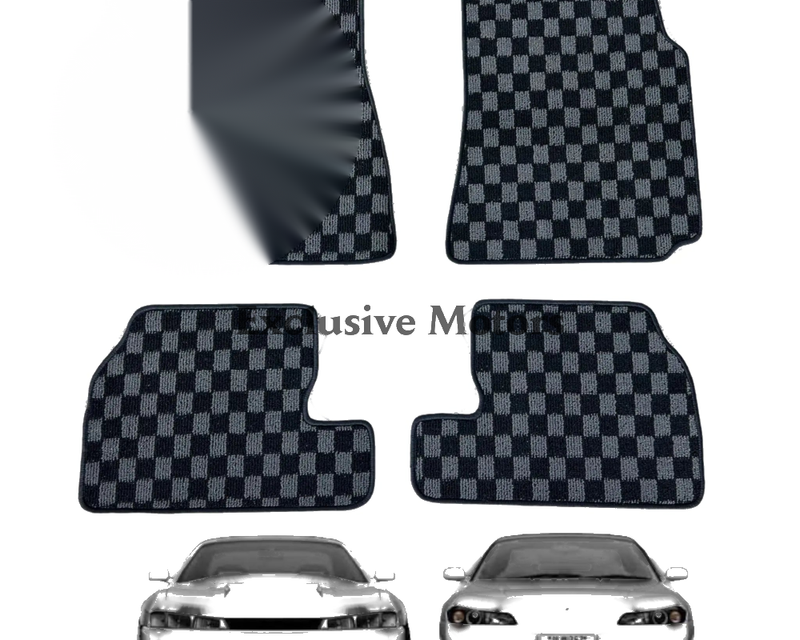 NISSAN SILVIA S13 / S14 / S15 / 200SX / 240 SX CHECKER FLOOR MATS