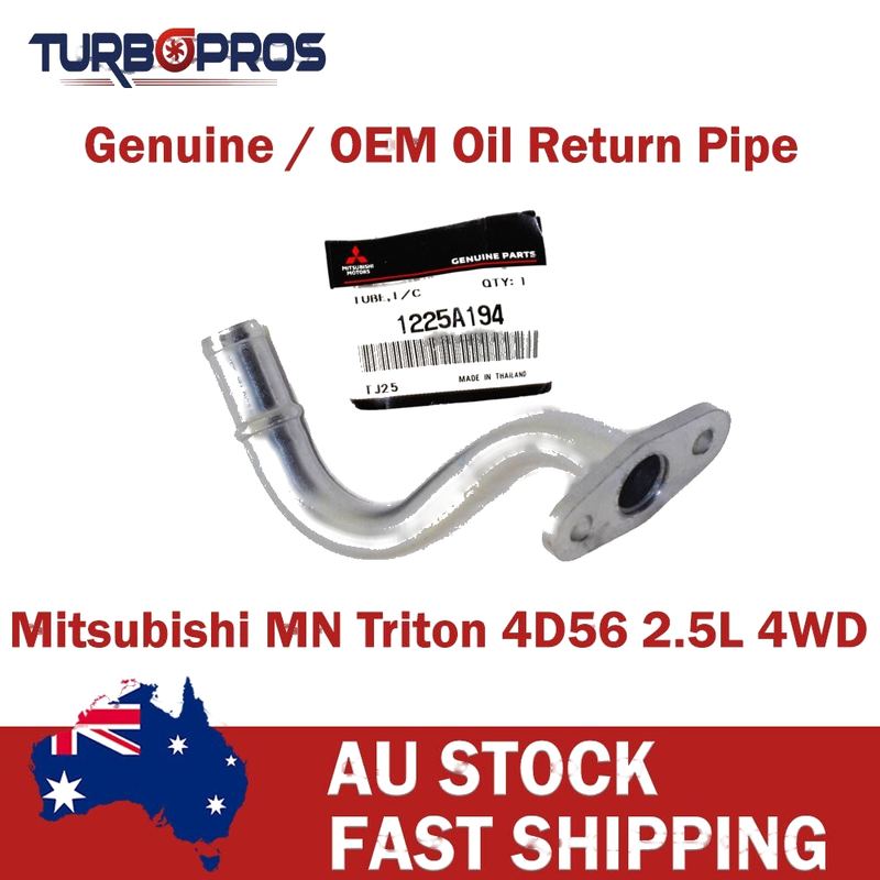 Mitsubishi MN Triton 4D56 2.5L Genuine Turbo Charger Oil Return Pipe
