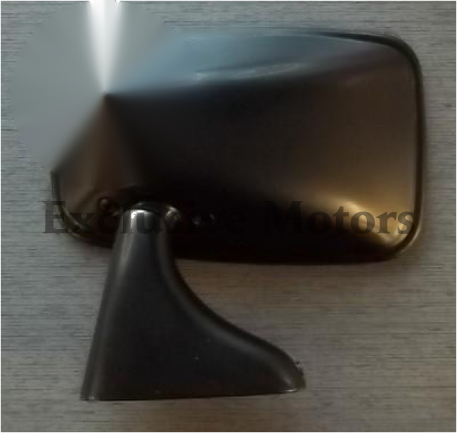 Mini Door Mirror Black Steel