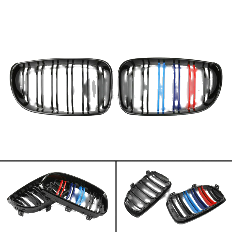 BMW E81 / E82 / E87 / E88 Gloss Black Kidney Grille (2007-2012)