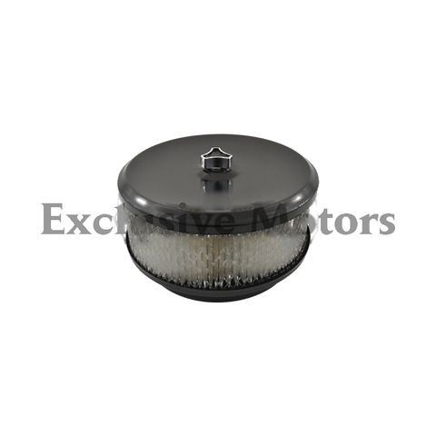Holley Edelbrock 6-3/8" x 3" Air Cleaner Kit Black (1957-1986)