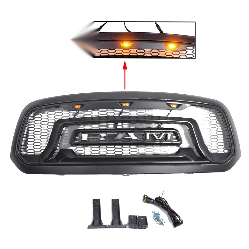 Dodge Ram 1500 LED Honeycomb Mesh Grille (2013-2018)