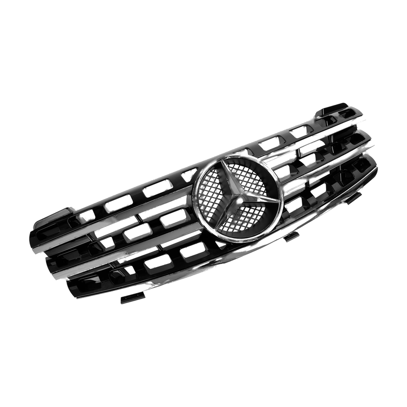 Mercedes ML-Class W164 Front Grill Chrome Fins (2005-2008)