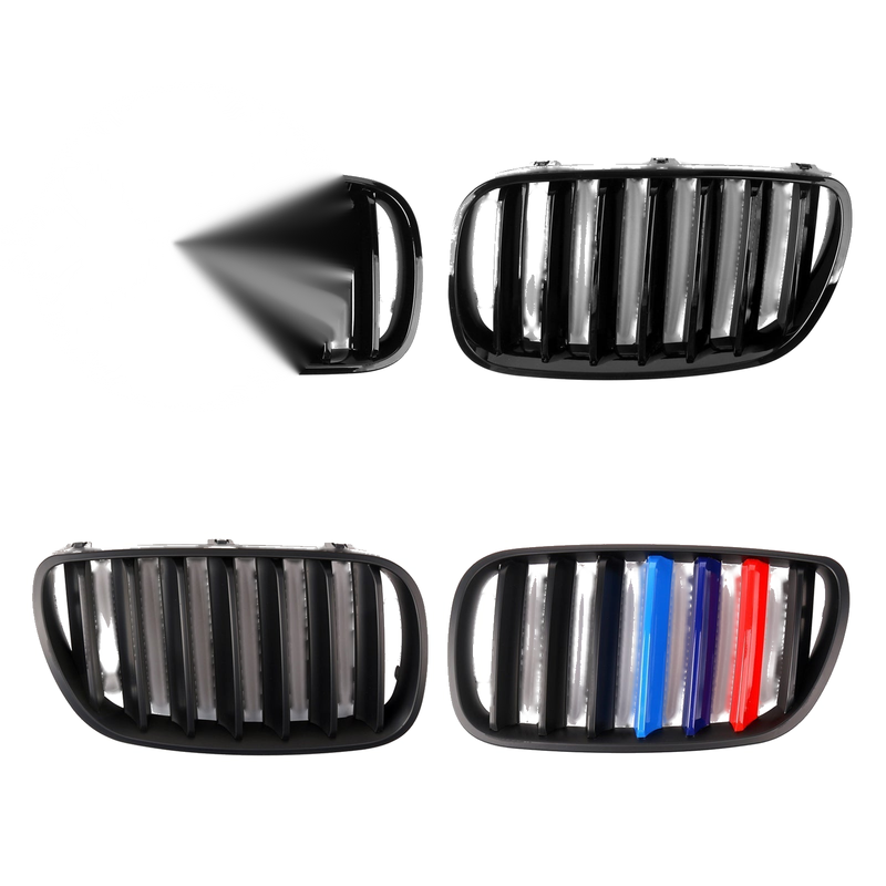 BMW X3 E83 LCI Black Front Bumper Grille (2007-2010)