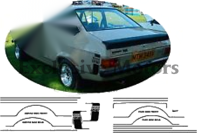 Ford Escort MK2 1600 sport stripe kit