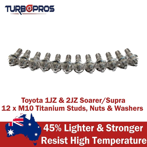 Toyota Soarer / Supra 1JZ, 2JZ, 1FZ Series Titanium Exhaust Manifold Stud Kit