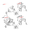 Toyota Land Cruiser 1999-2007 Front Door Glass Weatherstrip Vent Set