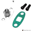Billet Turbo Oil Drain Return Flange 10An Garrett Gt28 Gt30 Gt35 M8 Hole