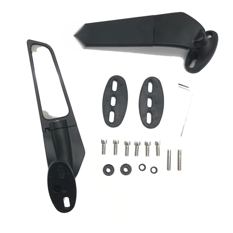 Suzuki GSXR 600 GSX-R 750 1000 2000-2021 Wing Fin Spoiler Side Rearview Mirrors