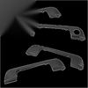 BMW E36, E34, E32 4-Piece Black Door Handle Kit Covers