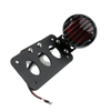 Harley Custom Generic Bobber Vintage Retro Side Axle License Plate Grille Tail Light