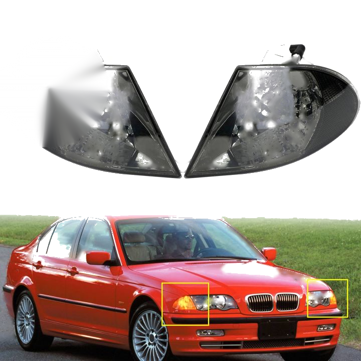 BMW 3 Series E46 (1999-2001) Gray Turn Signal Clear Lights