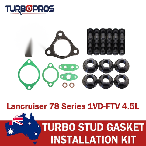 Toyota Landcruiser 78 Series 1VD 4.5L Turbo Installation Stud & Gasket Kit