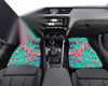 Custom Pink Blossom Floor Mats