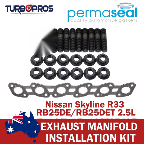 Nissan Skyline R33 2.5L Permaseal Exhaust Manifold Stud&Gasket Kit