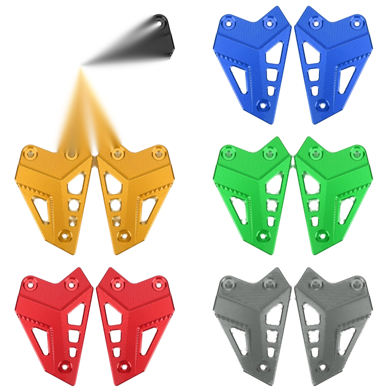 Kawasaki Z900 ZR900 2017-2020 Generic CNC Aluminum Heel Guards Rearset Plates Fit