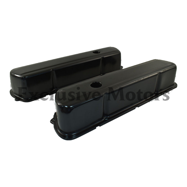 Holden 253 / 308 Tall Valve Rocker Covers Black Steel (1969-1985)