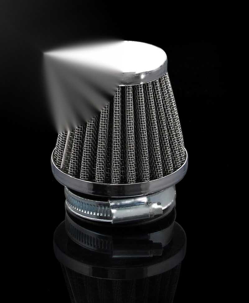50mm Cold Air Filter Pod Cleaner Universal Breather Dirt Pit Bike ATV Scooter