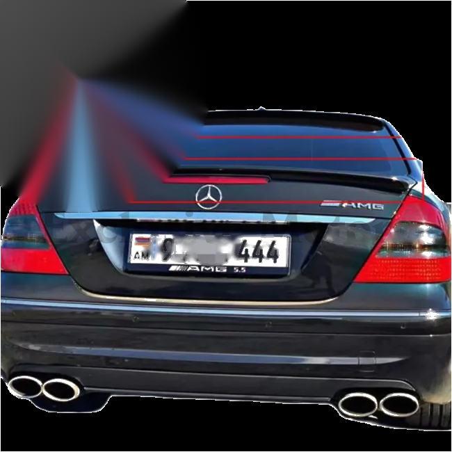Mercedes-Benz W211 E-Class Rear Spoiler (2003-2009)