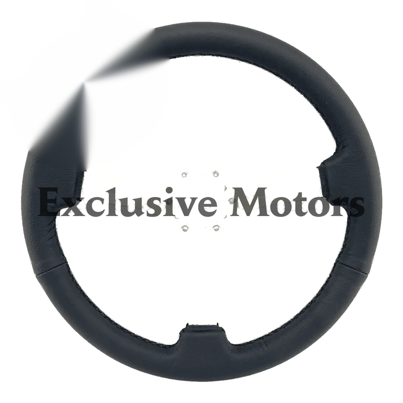 Black Leather and Silver Steering Wheel