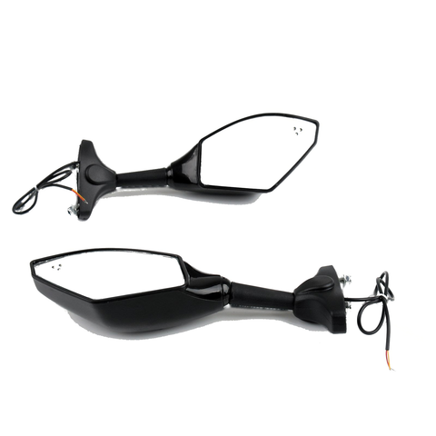YAMAHA YZF R6 R6S FZ1 FZ6 FAZER FZ8S FJR1300 XJ6 FZR600 Pair LED Mirrors Generic
