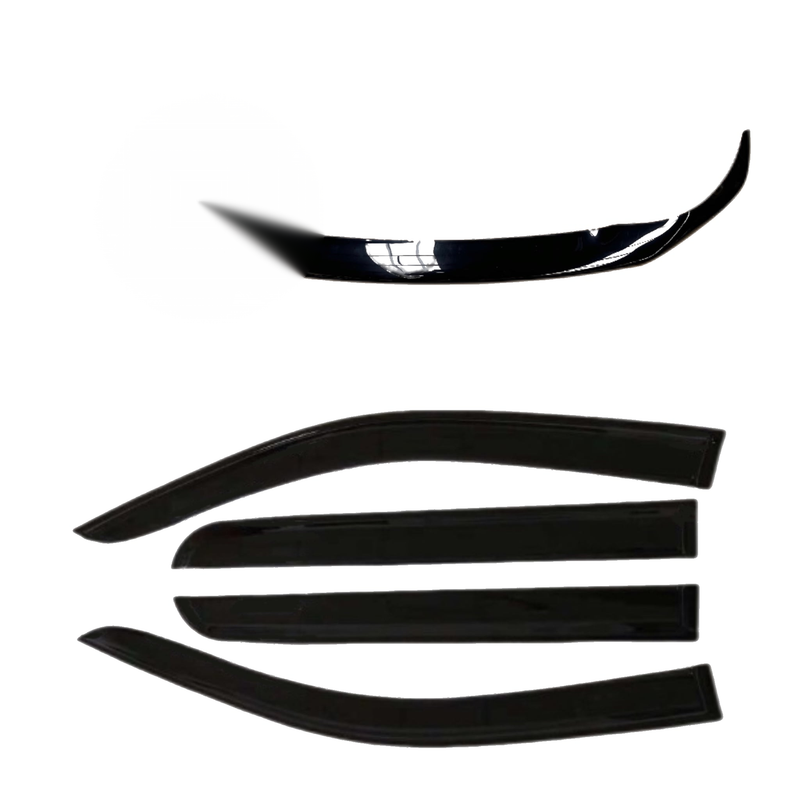Nissan Navara NP300 Weather Shields & Bonnet Guard (2015-2020)