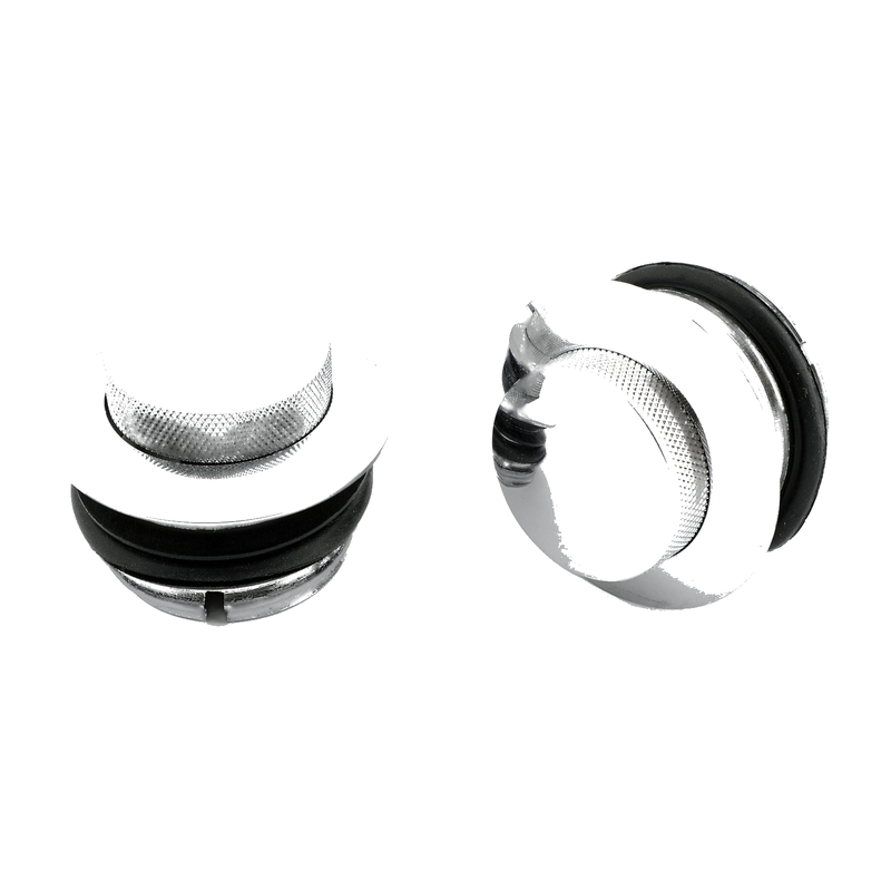 Harley Davidson 82-UP Sportster Chopper Chrome Pop-Up Fuel Gas Cap Cover Set